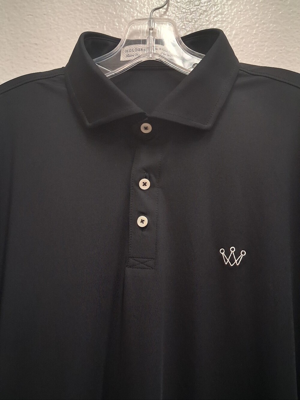 Holderness & Bourne The Anderson Men's Polo Shirt Size XL Tailored Fit, Black